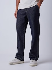 BOSS Blue Loose Fit Denim Jeans - Image 2 of 7