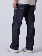 BOSS Blue Loose Fit Denim Jeans - Image 3 of 7