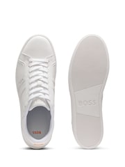 BOSS White Rhys Logo Trainers - Image 2 of 3