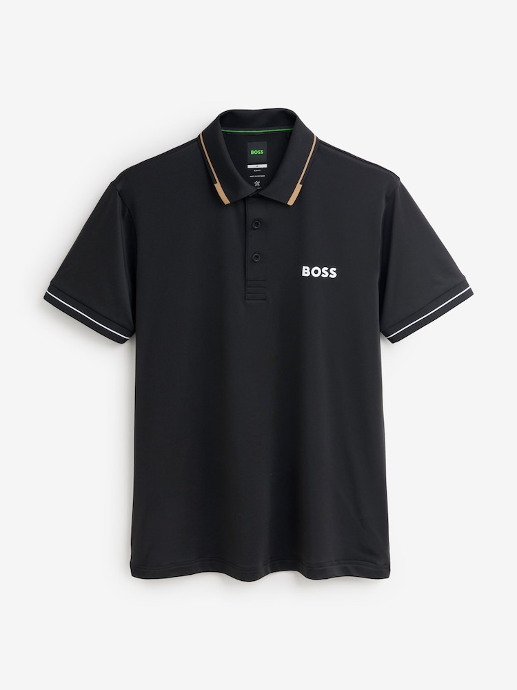 BOSS Black Paul Pro Tipped Collar Polo Shirt - Image 1 of 1 BOSS Black Paul Pro Tipped Collar Polo Shirt - Image 1 of 1