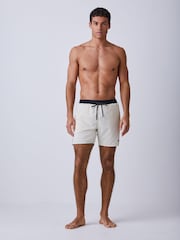 BOSS White Starfish Quick Dry Swim Shorts - Image 2 of 4