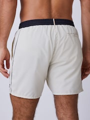 BOSS White Starfish Quick Dry Swim Shorts - Image 3 of 4