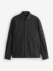 BOSS Black Waffle Logo Overshirt - Image 1 of 1