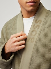 BOSS Green Waffle Logo Robe - Image 3 of 5
