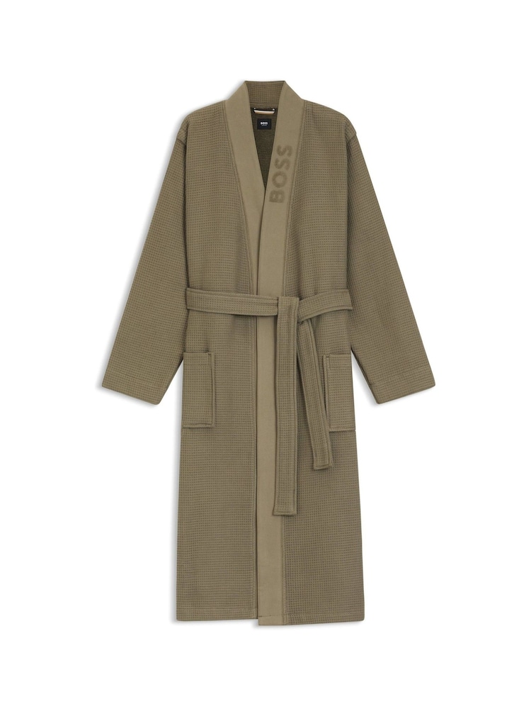 BOSS Green Waffle Logo Robe - Image 5 of 5 BOSS Green Waffle Logo Robe - Image 5 of 5