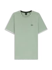 BOSS Green Taul Tipped Regular Fit Logo T-Shirt - Image 1 of 1