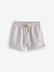 BOSS Cream Vibe Printed Swim Shorts - Image 1 of 1