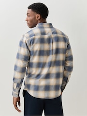 BOSS Blue Owen Check Overshirt - Image 3 of 6