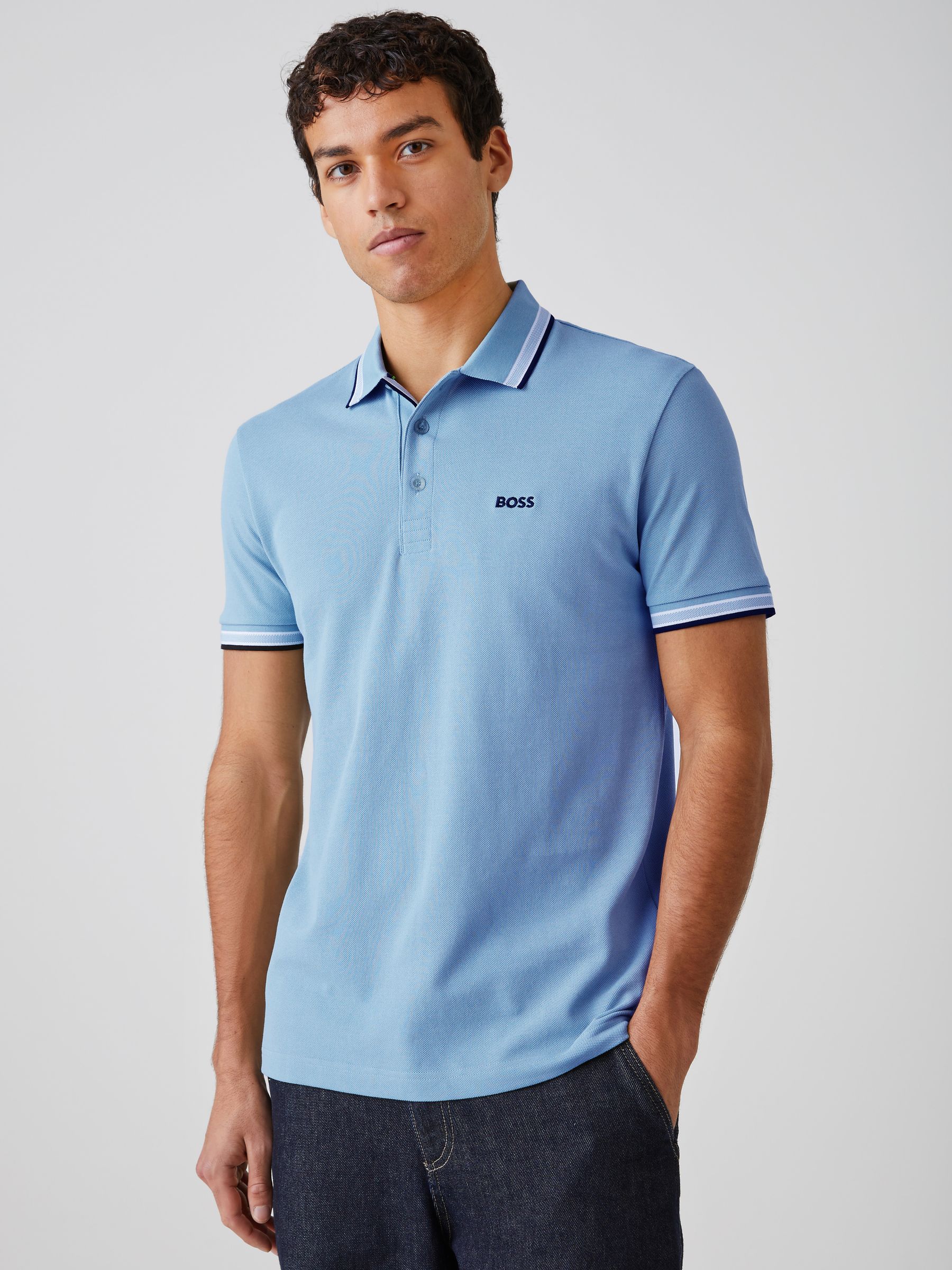 Buy BOSS Blue Ocean Regular Fit Short Sleeve Paddy Polo Shirt from