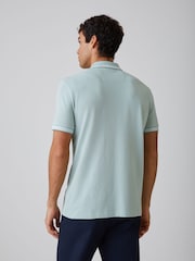 BOSS Forest Green Regular Fit Paddy Tipped Collar Polo Shirt - Image 2 of 5