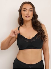Yours Curve Green Cotton & Lace Bras 2 Pack - Image 3 of 7