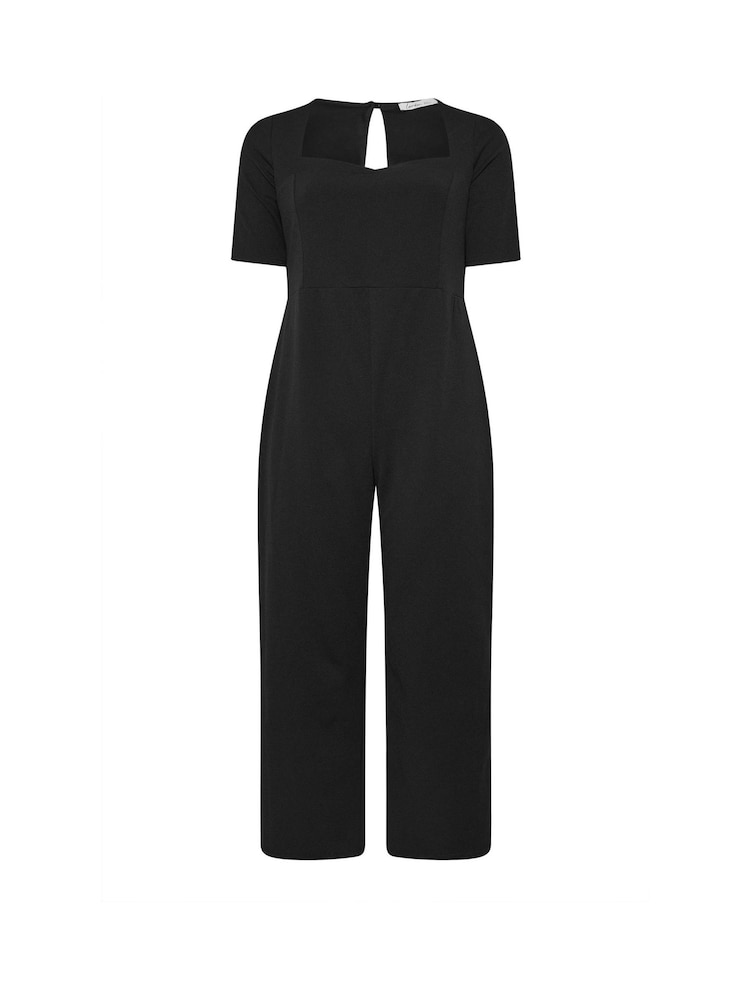 Yours Curve Black London Sweetheart Jumpsuit - Image 5 of 5