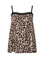 Yours Curve Black Leopard A-Line Tankini - Image 6 of 7