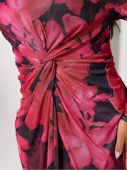 Rosa - Yours Curve London Side Knot Dress - Imagem 4 de 5