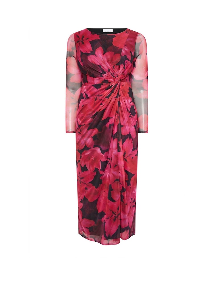 Rosa - Yours Curve London Side Knot Dress - Imagem 5 de 5