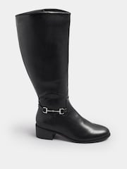 أسود - Long Tall Sally Metal Trim Riding Boots - صورة 2 من 5