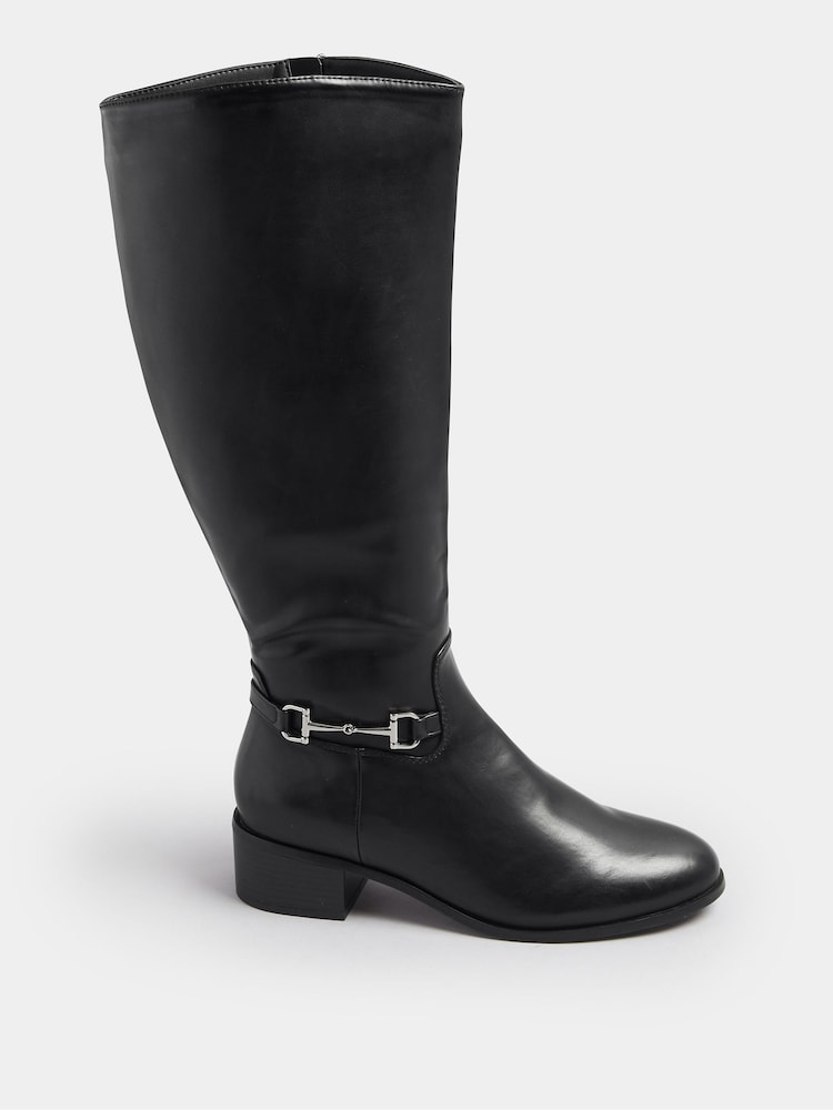 أسود - Long Tall Sally Metal Trim Riding Boots - صورة 2 من 5 أسود - Long Tall Sally Metal Trim Riding Boots - صورة 2 من 5