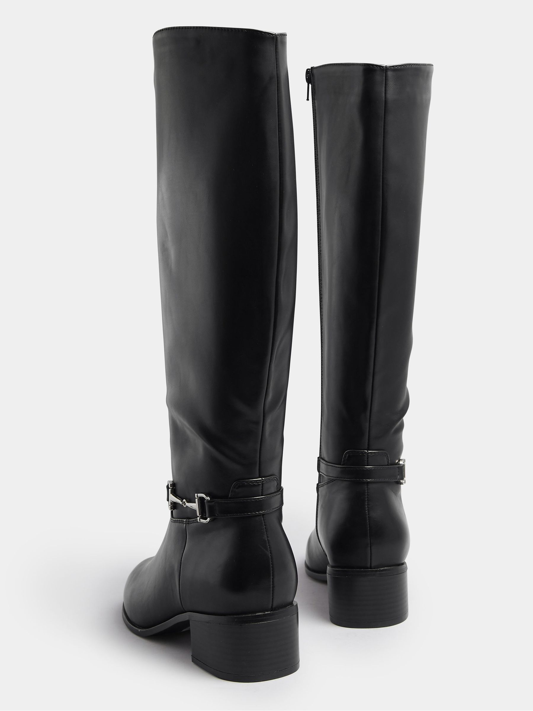Buy Long Tall Sally Black Metal Trim Riding Boots from Next USA