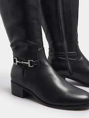 أسود - Long Tall Sally Metal Trim Riding Boots - صورة 5 من 5