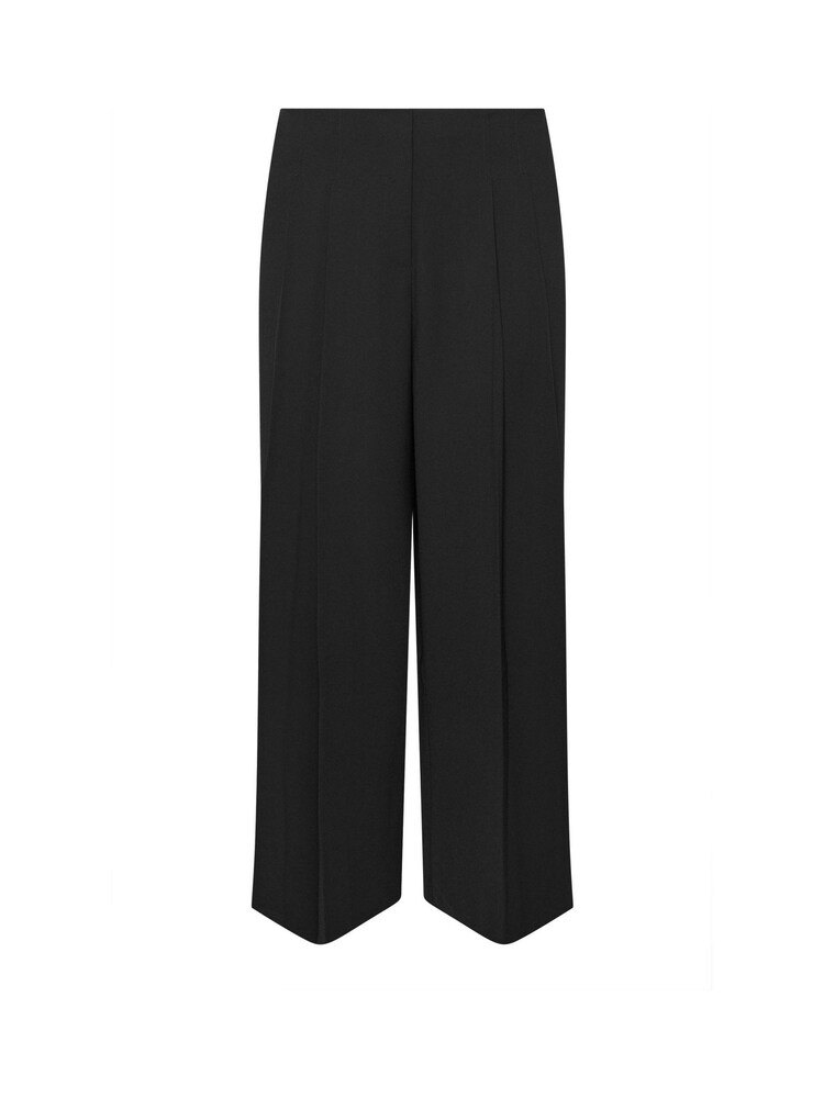Evans Crepe Pleated Black Trousers - Image 5 of 5