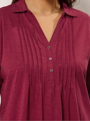 Evans Pintuck Henley T-Shirt - Image 4 of 5