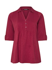 Evans Pintuck Henley T-Shirt - Image 5 of 5
