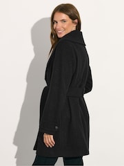 M&Co Black Short Wrap Coat - Image 2 of 5