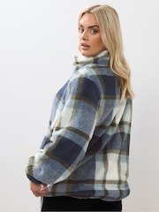 Yours Curve Zip Through Feather Fleece - Bild 3 von 5