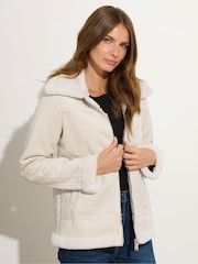 M&Co Black Single Breasted Aviator Jackets - Image 2 of 6