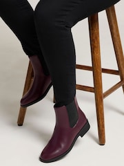 Vermelho - Botas Chelsea Yours Curve de cano curto - Imagem 1 de 5