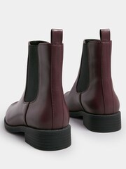 Yours Curve Red Wide Fit Ankle Chelsea Boots - Image 2 of 5