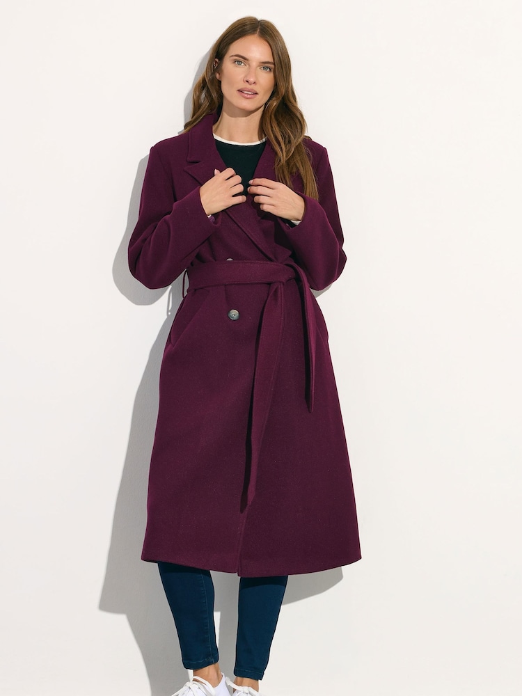 أحمر - M&Co Wrap Coat - صورة 1 من 5