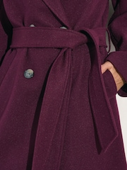أحمر - M&Co Wrap Coat - صورة 4 من 5
