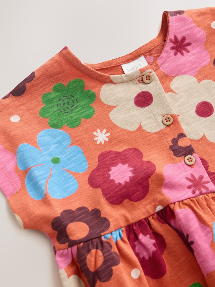 Maua ya Machungwa - Mavazi ya Jersey (3miezi-7miaka) - Picha 8 kati ya 8