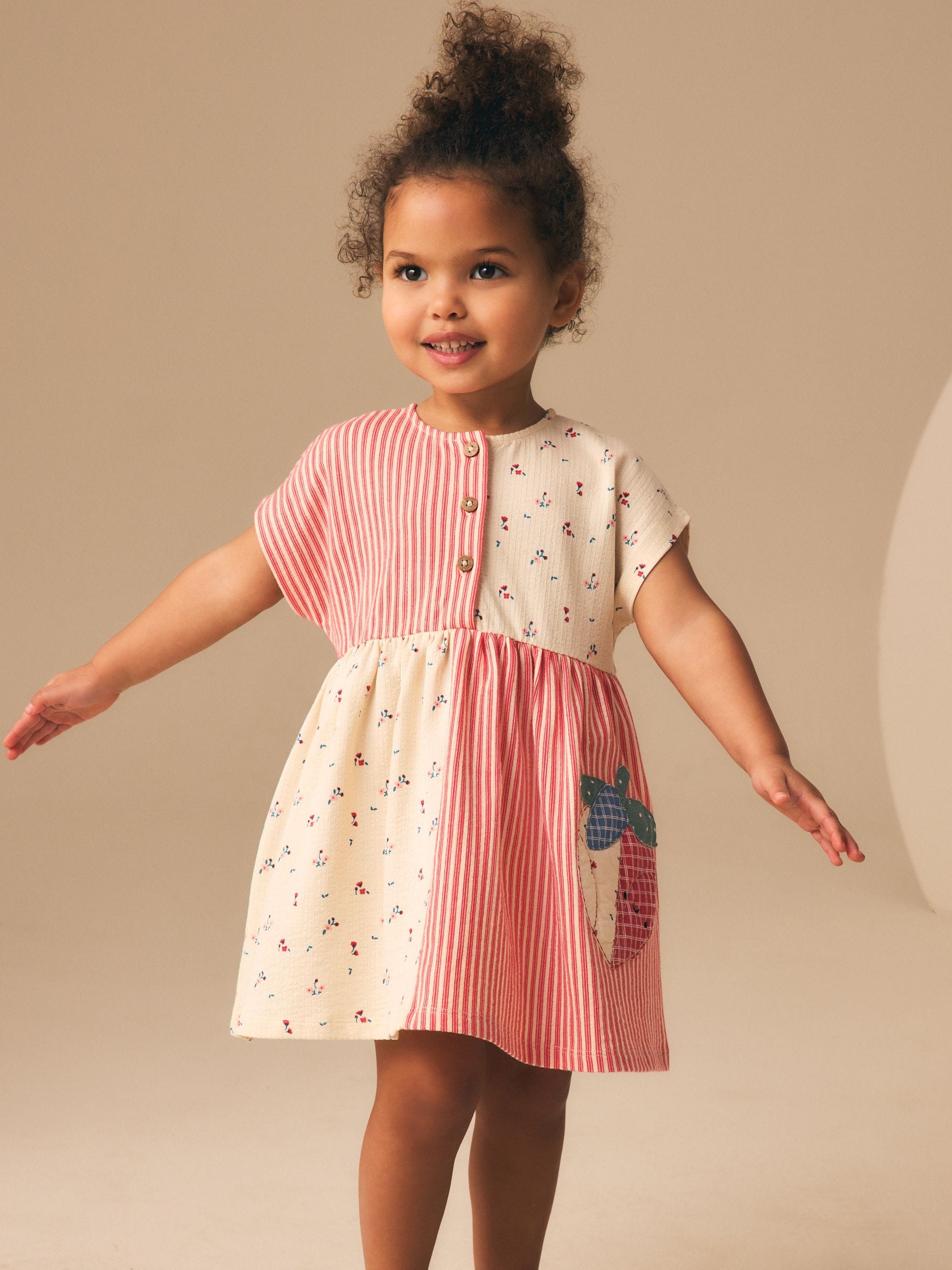 Buy Patchwork Strawberry Jersey Dress (3mths-7yrs) from Next USA