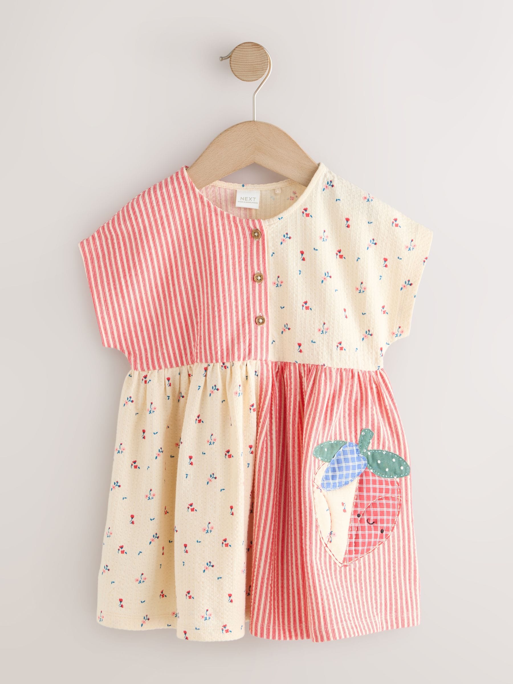Buy Patchwork Strawberry Jersey Dress (3mths-7yrs) from Next USA