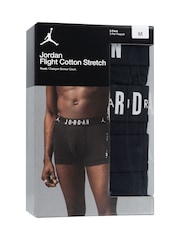Jordan Black 3 Pack Cotton Trunks - Image 6 of 7