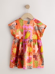 Orange Zebra Jersey Dress (3mths-7yrs) - Image 2 of 4