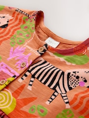 Orange Zebra Jersey Dress (3mths-7yrs) - Image 3 of 4