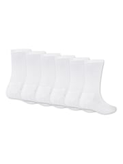 Jordan White Everyday Essentials Crew Socks 6 Pack - Image 2 of 4