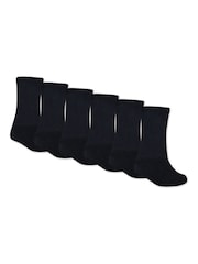 Jordan Black Everyday Essentials Crew Socks 6 Pack - Image 2 of 4