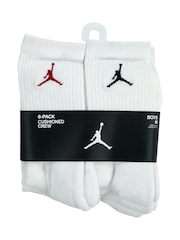 Jordan Legend Crew White Socks 6 Pack - Image 3 of 16