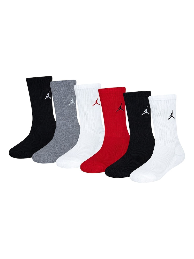 Jordan Gym Redblack Everyday Essentials Crew Socks 6 Pack - Image 1 of 4