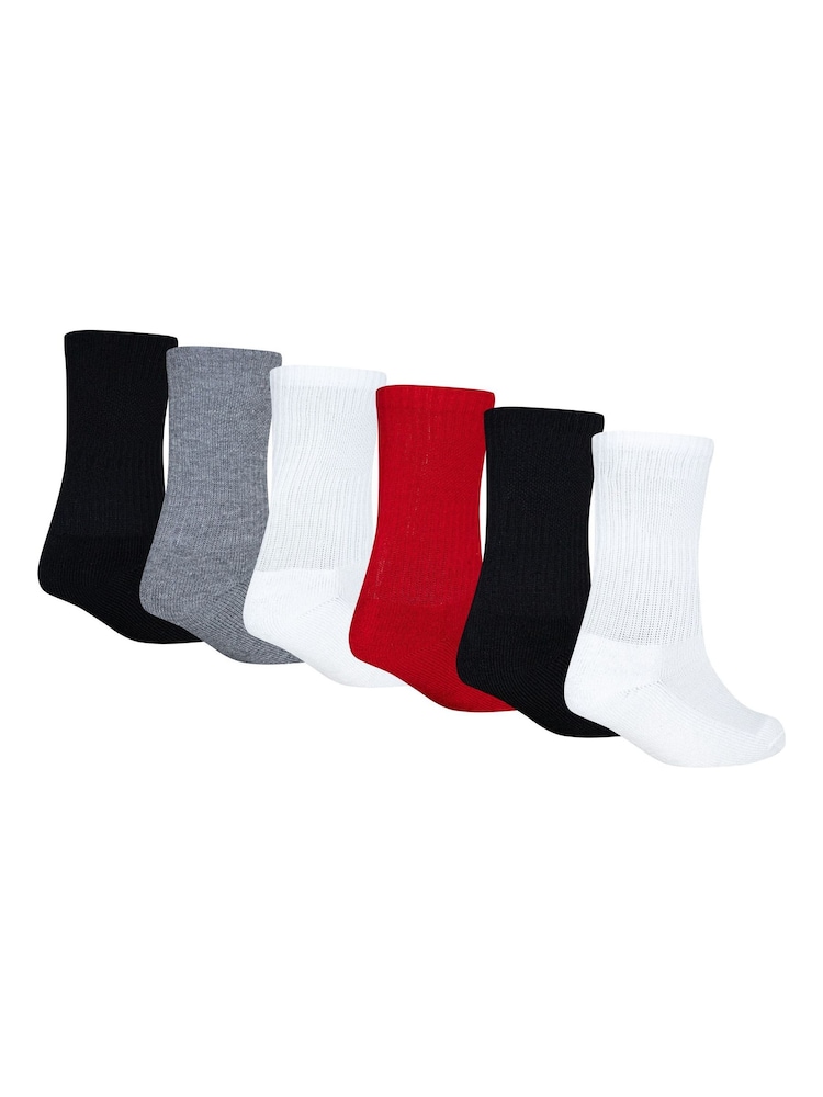 Jordan Gym Redblack Everyday Essentials Crew Socks 6 Pack - Image 2 of 4