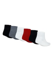 Jordan Gym Red Black Everyday Essentials Ankle Socks 6 Pack - Image 2 of 4