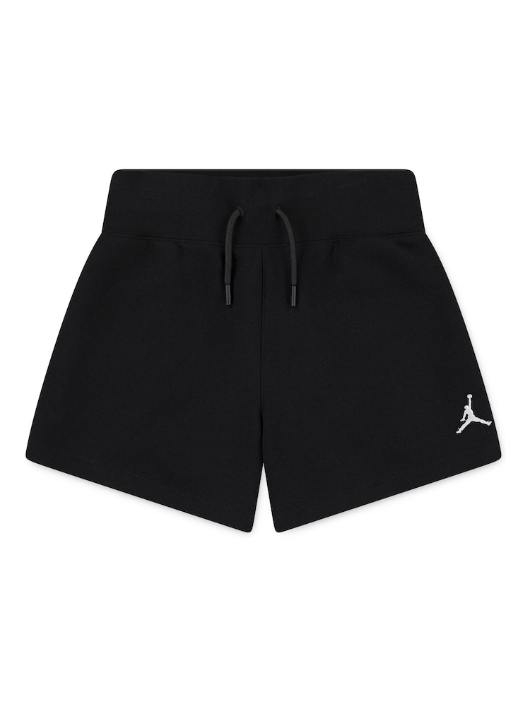 Jordan Brooklyn Fleece Black Shorts - Image 1 of 4