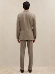 Atelier Oatmeal Brown Vermentino Suit Jacket - Image 6 of 8