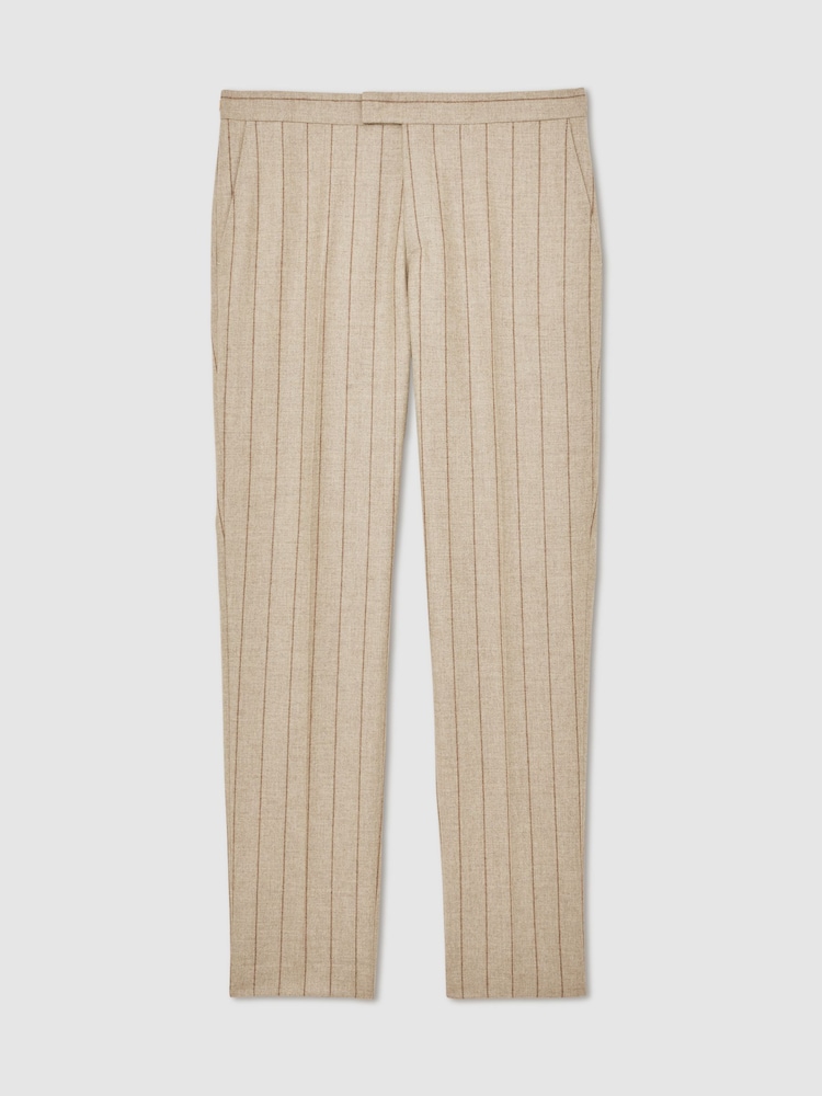 Atelier Oatmeal Brown Vermentino Suit Trousers - Image 2 of 7
