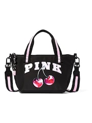 Victoria's Secret Pink Black Cherry Print Mini Tote Bag - Image 2 of 3