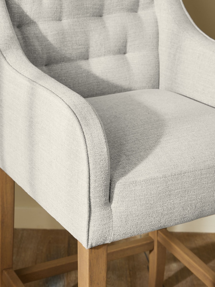 Tweedy Plain Light Natural Rose Bar Stool - Image 2 of 10